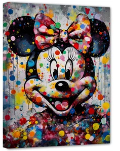 Minnie Mouse Disney art Pop Modern Bild Top Wandbild Aktuell Kunst GR45 - Picture 1 of 2