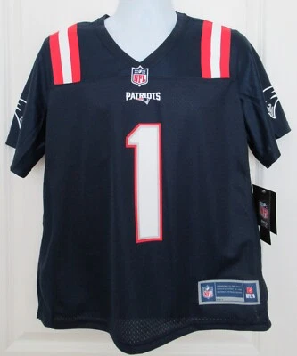 Camiseta New England Patriots Cam Newton #1 Feminina Tamanho Grande Nova Com Etiqueta - Imagem 1 de 4