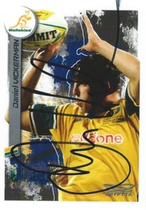 ✺Firmada✺ Tarjeta de unión de rugby WALLABIES 2003 DANIEL VICKERMAN - Imagen 1 de 2