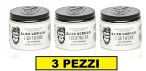 3 PEZZI SLICK GORILLA LIGHTWORK 70gr 2.5oz ARGILLA LEGGERA CERA PER CAPELLI - Imagen 1 de 1