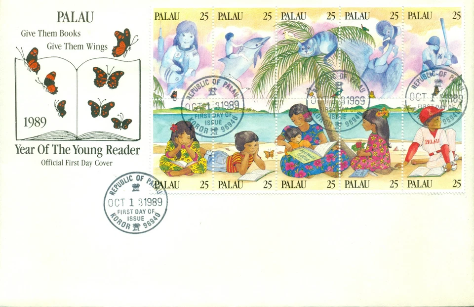 Palau - First Day Covers - Block of 10 - Scott# 220 - Image 1 of 1