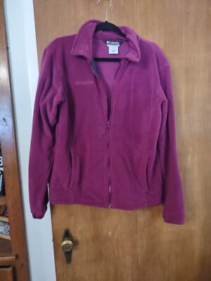 Columbia Jacket Youth 18/20 Pink Plum Fleece Full Zip Long Sleeve Pockets - Image 1 of 4