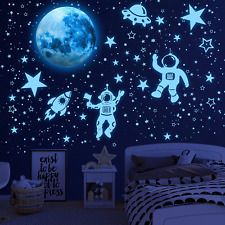 Glow in the Dark Stars for Ceiling 1106Pcs Glow in the Dark Moon and Planet Wall