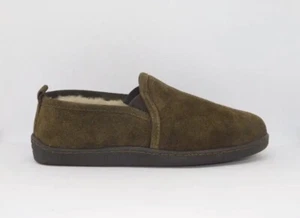 Minnetonka Romeo Soft Suede Chocolate Slippers for Men Us 10 m B9-15 - Picture 1 of 1