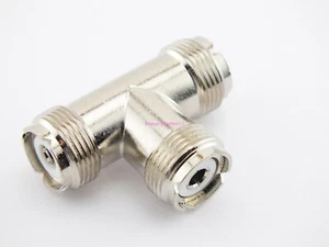 Adaptador coaxial UHF hembra a UHF hembra conector TEE - vendedor de jamón de EE. UU.  - Imagen 1 de 1