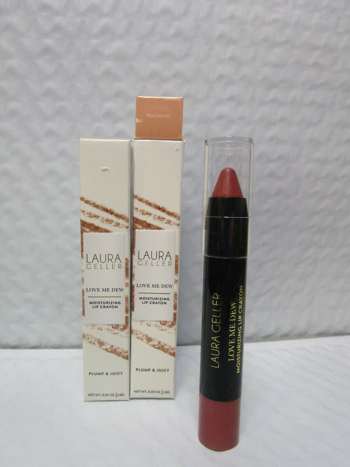 LAURA GELLER LOVE ME DEW LÁPIZ LABIAL HIDRATANTE MAEBERRIE 0,09 OZ NUEVO CON CAJA - LOTE DE 2 PIEZAS Foto 1 de 1