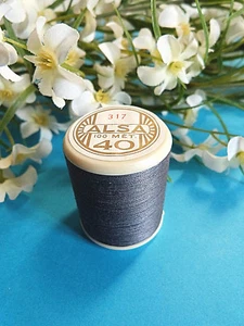 476B/ Splendid Alsa Embroidery Thread Bobbin No. 40 Slate Gray No. 317 - Picture 1 of 1