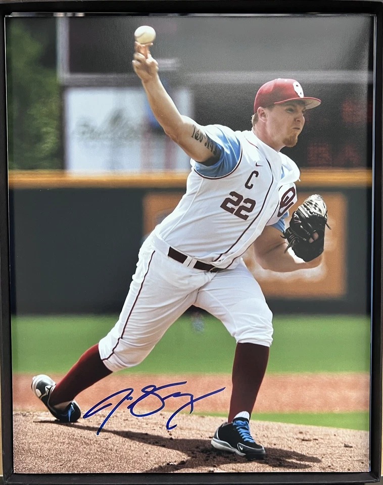 Foto firmada por Jon Gray de Oklahoma Sooners 11x14 autografiada por Texas Rangers Foto 1 de 1