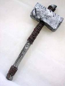 Hyfive Foam War Hammer 65cm Antique Look - Silver and Black - Picture 1 of 1