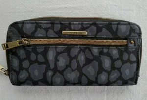 Travelon Zip Around Wallet Canvas Animal Print Brass Tone Reißverschlüsse - Bild 1 von 12