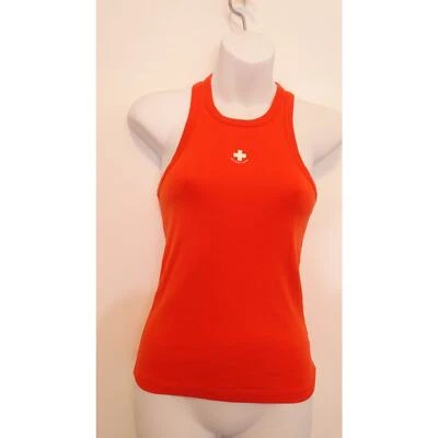 Helmut Lang Women's RED Life Guard Tank Top Sz XXS NWT 150 Fiery Red - Image 1 of 4