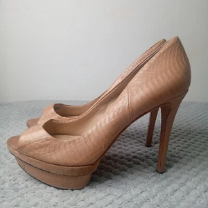 Brian Atwood Vero Cuoio Womens Heels Size Uk 5.5 New With Defects - Picture 1 of 14