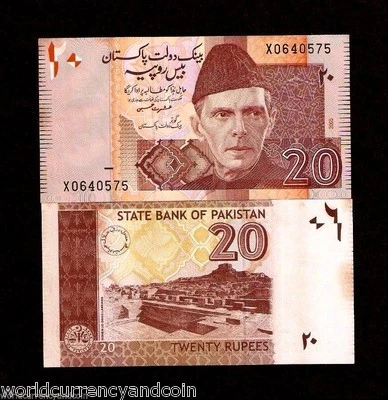 PAKISTAN 20 RUPEES NEW 2005 *x* REPLACEMENT MOHENJODARO UNC BILL BANK NOTE - Image 1 of 2