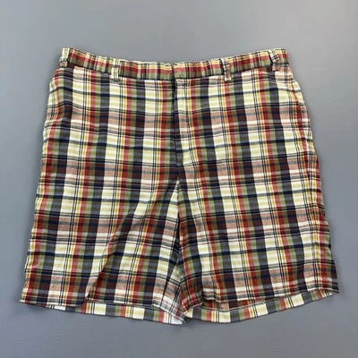 Pantalones Cortos Orvis De Colección Para Hombres 40 Madras Cuadros Frente Plano Exterior Golf Informales Años 90 Foto 1 de 4