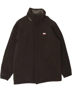 Chaqueta cortavientos con capucha SLAM para hombre Reino Unido 38 mediana negra nailon AP05 - Imagen 1 de 3