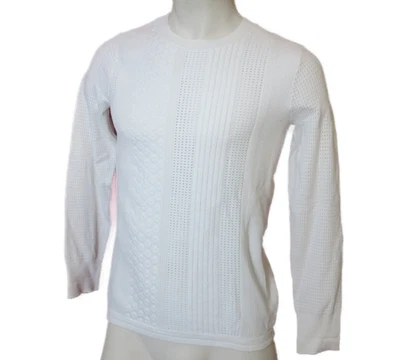 CLUB MONACO Pullover Gr. S Strick Damen Sweatshirt Pulli Weiß  getragen Langarm - Bild 1 von 3