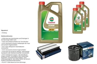 BOSCH Inspektionspaket 8L CASTROL EDGE 5W-30 C3 für Mazda 6 Kombi 2.0 MZR 1.8 - Bild 1 von 4