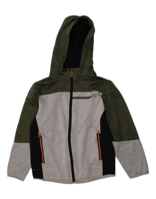 RUSSELL ATHLETIC Boys Dri-Power Zip Hoodie Sweater 7-8 Years Medium Grey BU05 - Image 1 of 3