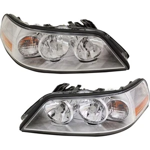 Headlight Assembly Set For 2005-11 Lincoln Town Car Left Right Halogen With Bulb - Picture 1 of 12
