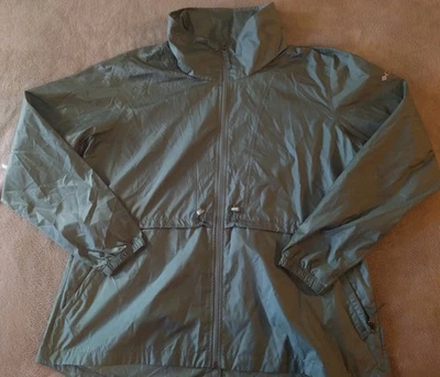 Nueva Chaqueta Columbia Para Mujer XL Verde Primavera Fresca Con Capucha Cortavientos Senderismo  Foto 1 de 4