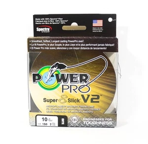 Power Pro Super 8 Slick Version 2 Spectra Line 10lb by 150yds Onyx (7717) - Picture 1 of 6