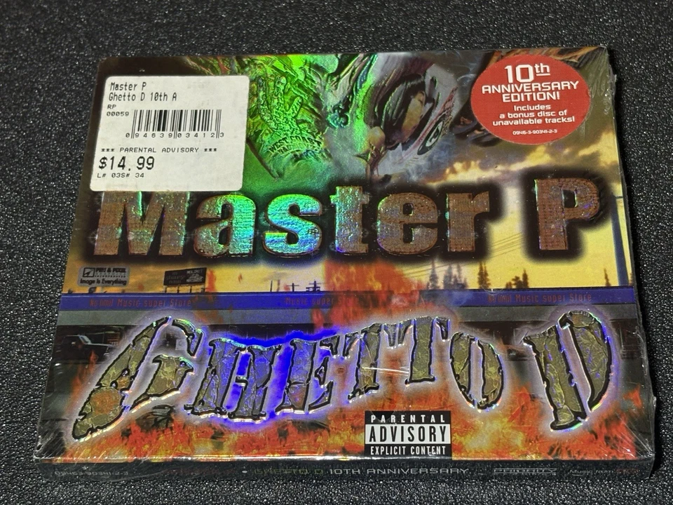 RARE! Factory Sealed Master P - Ghetto D 10th Anniversary Edition Music CD OOP - Image 1 of 4
