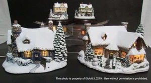 LOT 4 THOMAS KINKADE HOUSES Hawthorn Village Yuletide Bakery, Restaurant, Minis - Picture 1 of 19