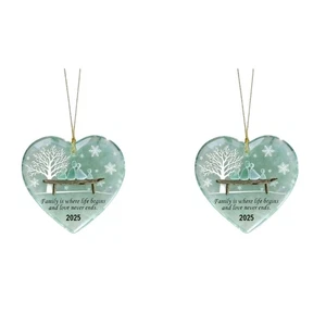 Heart Shaped Holiday Decoration Weather Resistant Garden Hanging Ornament - Picture 1 of 8