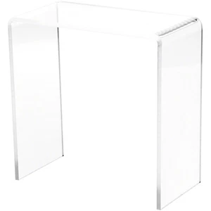 Plymor Clear Acrylic Vertical Rectangular Display Riser, 8" H x 8" W x 4" D - Picture 1 of 1