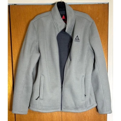 Gerry Mens Gray Full Zip Fleece Lined Softshell Jacket - Image 1 of 4