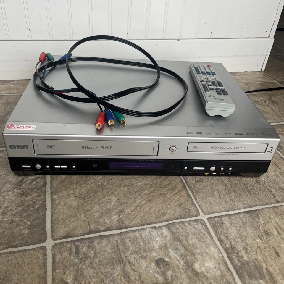 Gravador combo RCA DVD VCR e 6 cabeças DRC8320N LEITURA APENAS PARA PEÇAS - Imagem 1 de 4