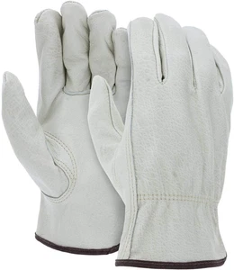 12 Paia Guanti da Lavoro Xx-Large Resistenti Durevoli in Pelle di Vacchetta I Guanti da Driver - Foto 1 di 12