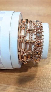 Bomb Party Summer Stack 2025 "Linked In The Moments" ST53427 Rose Gold Plating - Picture 1 of 3