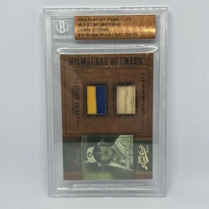 2004 Playoff Prime Cuts MLB Icons Material #30 Robin Yount Bat Jersey BGS Auth - Picture 1 of 2