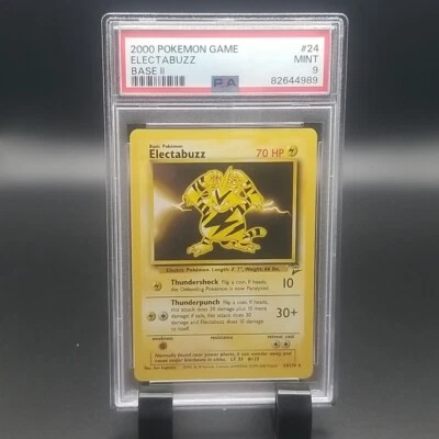 PSA 9 MINT Electabuzz 24/130 Base Set 2 RARE Pokemon Card - Image 1 of 4