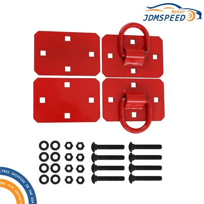 2 Pack 1/2'' D Rings Max 12,000 LBS fit For Trailers Trucks Tie Down Anchor Foto 1 de 4