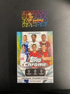 Topps Chrome 2024/25 UEFA Club Competitions UCC Value Box 2025 - Picture 1 of 1