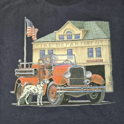 Camiseta deportiva vintage Duke para hombre grande L hecha por el Departamento de Bomberos en EE. UU. puntada única Foto 1 de 4