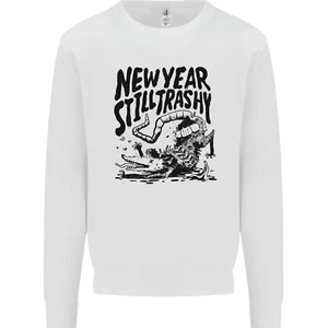 Happy New Year Still Trashy Possum Kids Sweatshirt Jumper - Picture 1 of 77