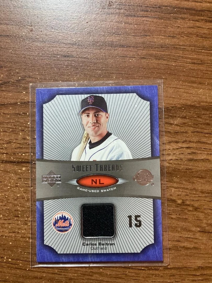 2005 Upper Deck Sweet Spot Sweet Threads Carlos Beltran #ST-CB Jersey - Image 1 of 1