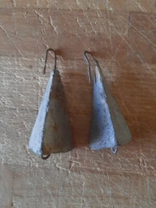Pyramide Angeln Sinker Bleigewichte 5 Unzen & 8 Unzen offene Schleife oben - Bild 1 von 5