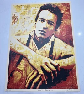 SHEPARD FAIREY - Joe Strummer Canvas - 2010 - ed/450 - The Clash - OBEY GIANT - Picture 1 of 7