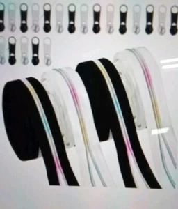 20 Yds Nylon Coil Zippers Rainbow Zipper Tape 20 Pulls 895ep - Picture 1 of 2