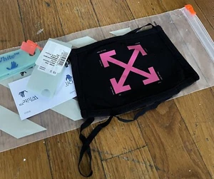 OFF-WHITE Logo Gesichtsmaske Schwarz & Pink Pfeile Maske 100% Authentic Virgil - Bild 1 von 9