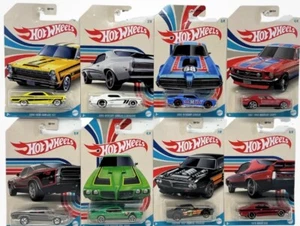 Hot Wheels 2023 Vintage American Muscle Walmart Exclusive 1:64 Diecast 8 Car Set - Picture 1 of 1
