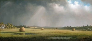 Newburyport Meadows Painting by Martin Johnson Heade Reproduction - Picture 1 of 3