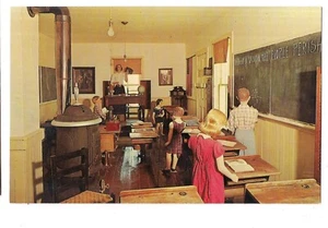 1880 SCHOOL ROOM The Inn Memorial Museum Huron City MI Michigan Postcard 1962 - Picture 1 of 2