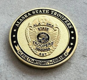 ALASKA STATE TROOPERS Police Officer Challenge Coin - Picture 1 of 2
