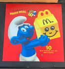 McDonalds Display Menu Sign Vintage SMURFS 40th  Happy Meal Sign Translite