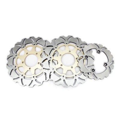 Front Rear Brake Rotors Discs For Kawasaki ZX10R ZX-10R Ninja 1000 ABS 2011-2015 Foto 1 de 4